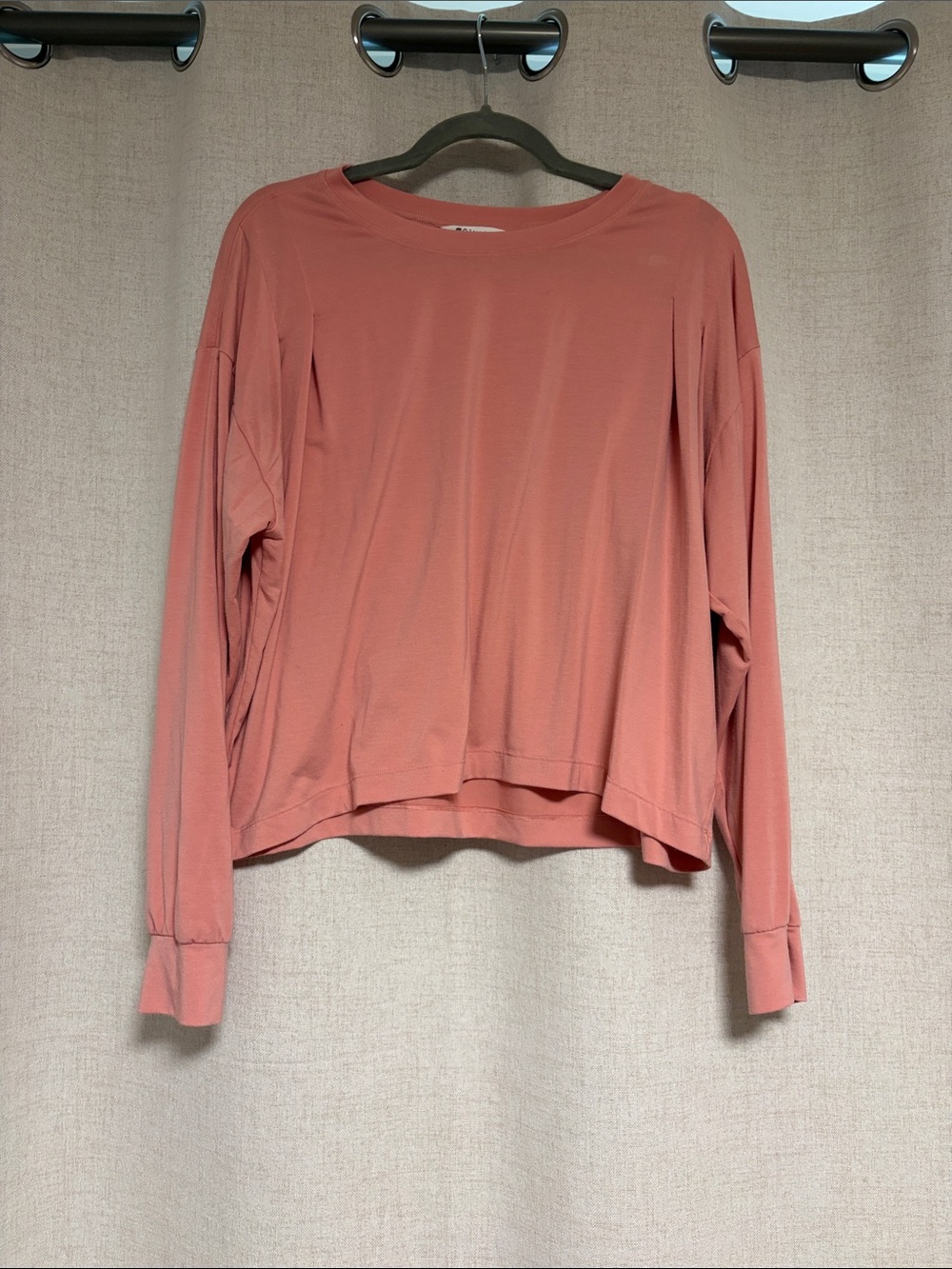 Athleta Long-Sleeve Relaxed Tee in Dusty Rose